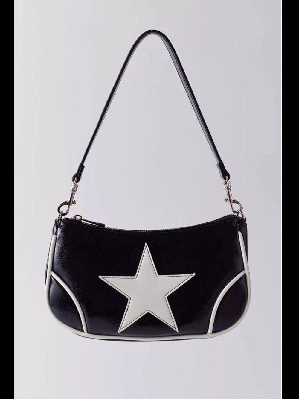 Urban Outfitters Daphne Star Black Shoulder Bag with White Star Accent - Picture 2 of 5